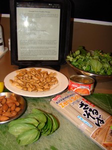 Almond Soba Ingredients